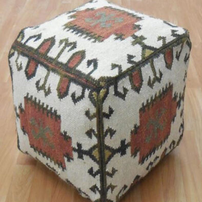 Ottoman chair | Round pouf – Weaving hands